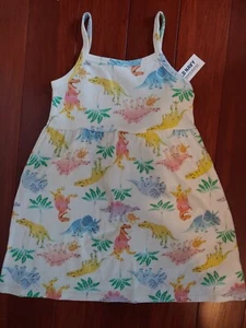 Vestido solero dinosaurios Old Navy 4T para niños pequeños - Imagen 1 de 2