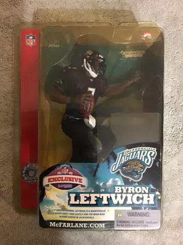 BYRON LEFTWICH Black Jersey VARIANT McFarlane Action Figure Series 10 Jaguars Cover