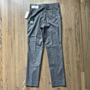 NEW Lauren Ralph Lauren Boy’s Teens Suit Trousers 26x26 Grey Striped Dress Pants - Picture 1 of 13