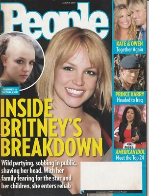 Magazine People March 5 2007 Inside Britney's Breakdown Kate Owen Prince Harry - Image 1 of 4