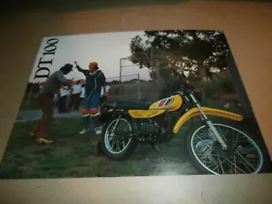 Original 1977 Yamaha DT100 Motorcycle Sales Brochure - Picture 1 of 3