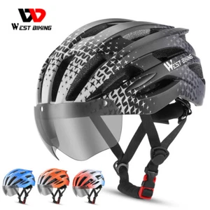 WEST BIKING Cycling Helmet MTB Road Bike E-bike Scooter EPS Helmet with Goggles - Picture 1 of 40