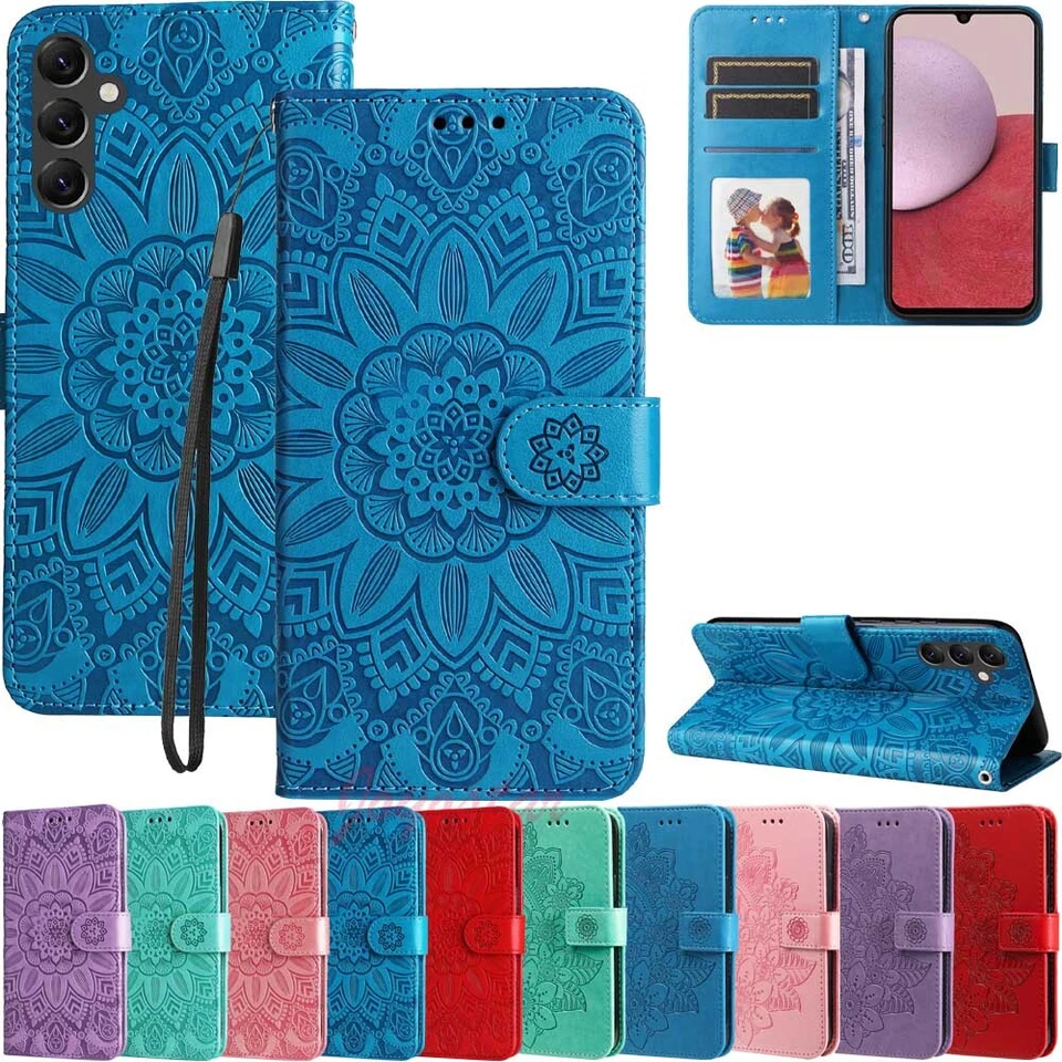 For Samsung A13 A23 A33 A53 A14 A24 A34 A54 Magnetic Wallet Leather Case Cover - Image 1 of 4