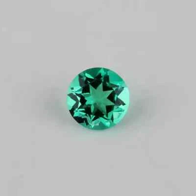 Hydrothermal Emerald Gemstone Round Cut Shape Gemstone For Jewelry Making - Image 1 of 4