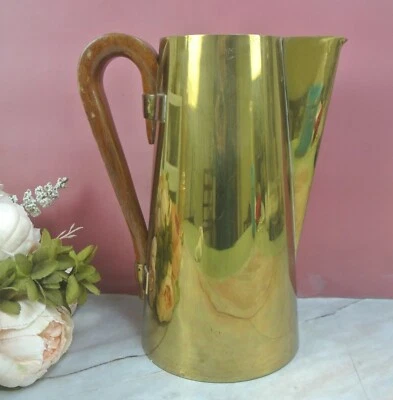  Tetera de latón chapada en plata de Tommi Parzinger para Dorlyn Silversmiths SIN TAPA Foto 1 de 4