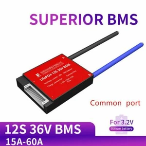 Daly LiFePO4 Smart BMS 12S 36V 20A 30A 40A 50A 60A Common Port With Balance FS