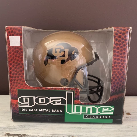 Ertl Collectibles Colorado Buffaloes Goal Line Die-Cast Metal Bank Mini Helmet Cover