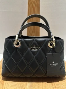 Kate Spade Leder Carey kleine gesteppte Sullivan Umhängetasche in Schwarz - Bild 1 von 9