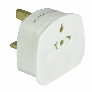 EU US EU to UK Tourist Travel Adaptor AUS/EU/USA/CHINA to UK 3 Pin Power Plug - Picture 1 of 14