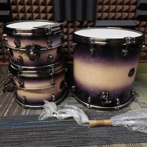 Mapex Saturn Evolution Birch Walnut Exotic Violet Burst 3 pc Shell Pack - Picture 1 of 7