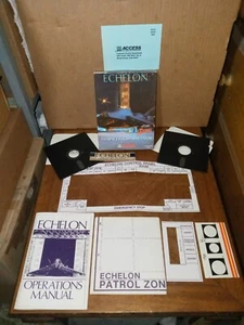 Echelon 3D Space Flight Simulator Big Box PC game Access Software 5.25" Disks - Picture 1 of 19