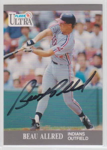 Autographed 1991 Ultra Beau Allred - Indians - Picture 1 of 1