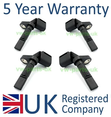 4 ABS Raddrehzahlsensor 4E0927804A 4E0927803A Audi A4 A5 A6 A7 A8 Q5 R8 Heaton - Bild 1 von 4