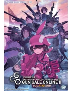 SWORD ART ONLINE ALTERNATIVE: GUN GALE ONLINE II Vol.1-12 END English Dubbed DVD - Picture 1 of 2