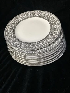 8X Wedgewood China Unique Dragon Pattern " Contrasts" 8" Salad plates S/S - Picture 1 of 4