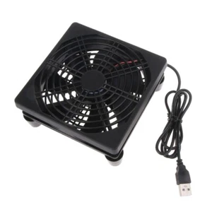 5V USB Router Fan 120mm DIY Box Cooler Protective Net Desktop Cooling Fan - Picture 1 of 8