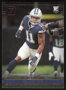 Micah Parsons 2021 Panini Chronicles Panini # PA-35 RC Pink Dallas Cowboys - Imagen 1 de 1