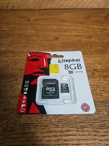 Kingston 8GB Micro SD Card SDHC SDXC Memory Card TF Class 4 8GB SD - Zdjęcie 1 z 2