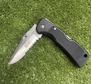 Maxam Folding Knife With ARMY On The Blade Japanese Steel  3 1/4 Inch - Picture 1 of 3