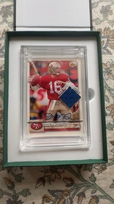 Joe Montana Jersey Fusion Game Worn Swatch with Autograph /75  🔥 - Image 1 of 3