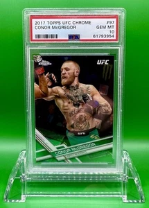 2017 Topps Chrome UFC Conor McGregor #97 PSA 10 GEM MT - Picture 1 of 2