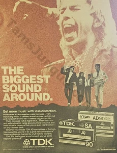 1985 TDK Cassettes Tapes Music Recording Electronics PRINT AD Decor Idea! (4484) - Picture 1 of 1