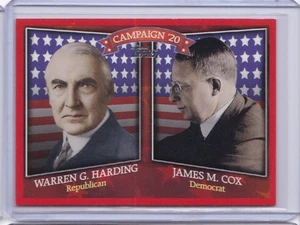 2008 Topps Campaña Histórica Match-Ups Warren G Harding James M Cox ID5 - Imagen 1 de 2
