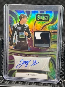 Joey Gase 2025 Select Racing Autographed Memorabilia  - Tie-Dye Prizm #13/25 - Picture 1 of 2