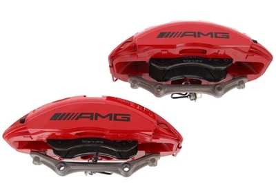 Juego de frenos avanzados pinza delantera roja original mercedes-benz g63 w463 amg Foto 1 de 4