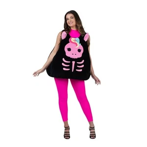 Squishmallows Adult Sketlana the Skeleton Halloween Costume One Size Fits Most - Picture 1 of 5