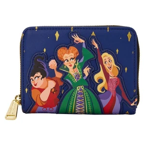 Loungefly Disney Hocus Pocus Sanderson Sisters Night Sky Zip Around Wallet Purse - Picture 1 of 5