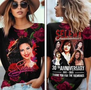 Selena Quintanilla P3rez 3D Tshirt Top Choice for Tour 2025 Tee Gift Idea S-5XL - Picture 1 of 4