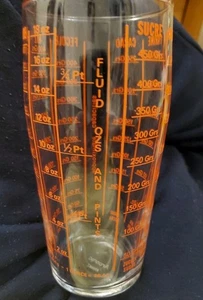 Vintage Arcoroc Frankreich Messglas klar roter Schriftzug 18 oz - Bild 1 von 11