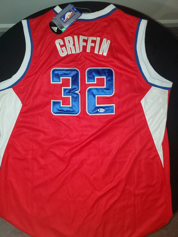 Camiseta Adidas Clipper firmada por Blake Griffin de Los Ángeles AUTO BAS pegatina talla 54 Foto 1 de 4