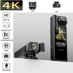 4K MINI WIFI Action Camera Sport Portable Waterproof 48MP VLOG DV Anti-Shake L17 - Picture 1 of 22
