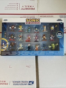 Sonic The Hedgehog Set of 18 Diecast Figures Nano Metalfigs Series 1 by Jada New - Picture 1 of 8