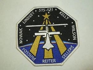 NASA Space Shuttle Mission STS-121 Discovery Astronauts Iron On Patch Large - Picture 1 of 3