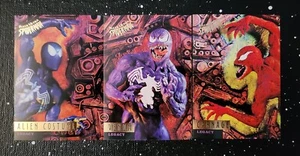 1995 Fleer Ultra Spider-Man 82-84 Venom Legacy Set - Traje alienígena, Venom y Carnage - Imagen 1 de 4