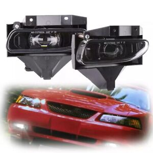 Pair LED Fog Lights Front Bumper Driving Lamps For 1999-2004 Ford Mustang Gt