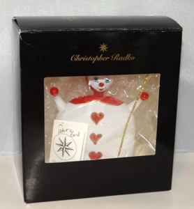 Christopher Radko What A Card Herzen italienischer Stil Christbaumschmuck Poker - Bild 1 von 8