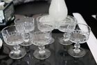 6 x1970's Vintage France D'arques Luminarc Crystal glass champagne saucer/coupe