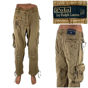 Polo Ralph Lauren 40 x 30 Fallschirmjäger Militär Utility Cargohose hellbraun khaki neu mit Etikett - Bild 1 von 12
