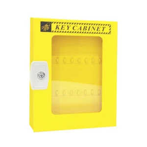 Safety Key Cabinet for 30 Keys – Heavy Gauge Steel, Powder Coated, Secure Lock - Picture 1 of 6