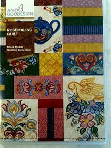 CD Anita Goodesign ROSEMALING QUILT Maschine Stickerei Mix/Match Quilten 2014 - Bild 1 von 6