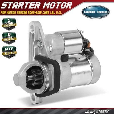 New Starter Motor for Nissan Sentra 2009-2012 Cube L4 1.8L 2.0L 1.0KW/12V CW 11T - Image 1 of 4