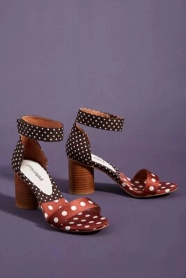 Jeffrey Campbell Purdy Brown Polka Dot Heels Size 8 - Image 1 of 3