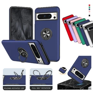 For Google Pixel 8 Pro 7 Pro 7A Shockproof Hybrid Ring Holder Hard Phone Case - Picture 1 of 32