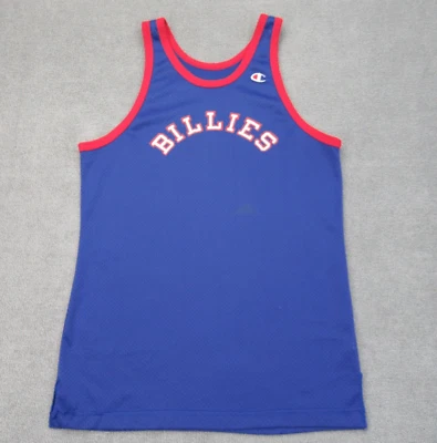 Camiseta de Colección Champion Para Hombre L Azul Rojo Malla Williamsville South Buffalo Bills Foto 1 de 4