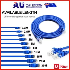 0.3m 0.5m 1m 2m 3m 5m 10m 15m 20m 30m Ethernet Network Lan Cable CAT6 1000Mbps - Foto 1 di 13