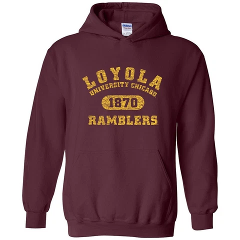 Loyola University Chicago Ramblers Athletic Arch Licensed Unisex Hoodie - Maroon Cover